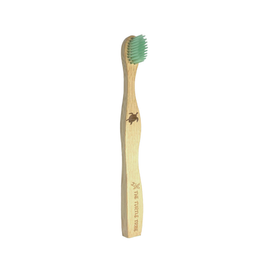 Kids Bamboo Toothbrush 1-pack - Green Bristles