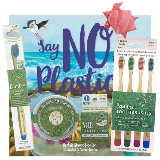 5 Bamboo toothbrushes + Oral Care Bundle