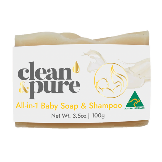 Clean & Pure All in 1 Baby Soap & Shampoo 100g