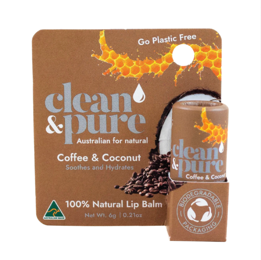 Clean & Pure Coffee & Coconut Lip Balm 6g