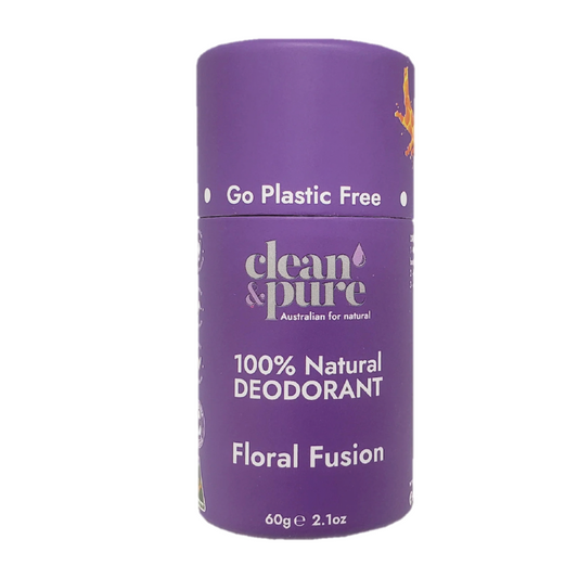 Clean & Pure Natural Deodorant - Floral Fusion 60g