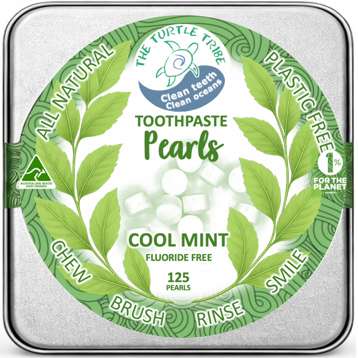 Fluoride Free Toothpaste Tablets - Cool Mint