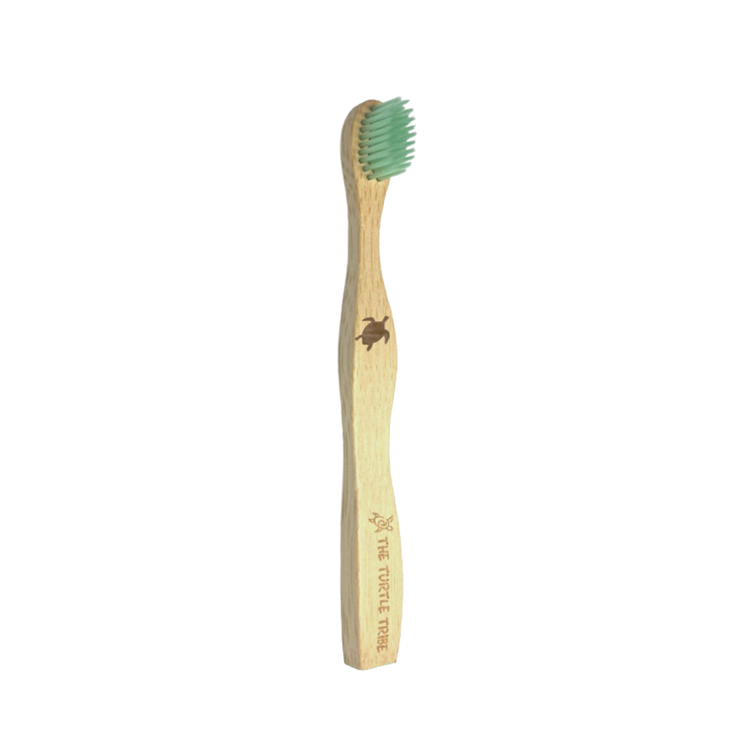 Kids Bamboo Toothbrush 1-pack - Green Bristles