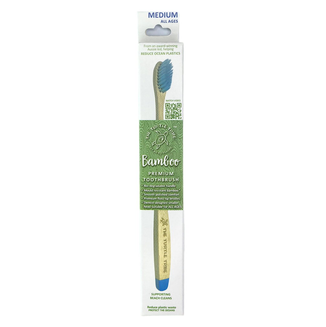 Medium Bristles Bamboo Toothbrush for All Ages