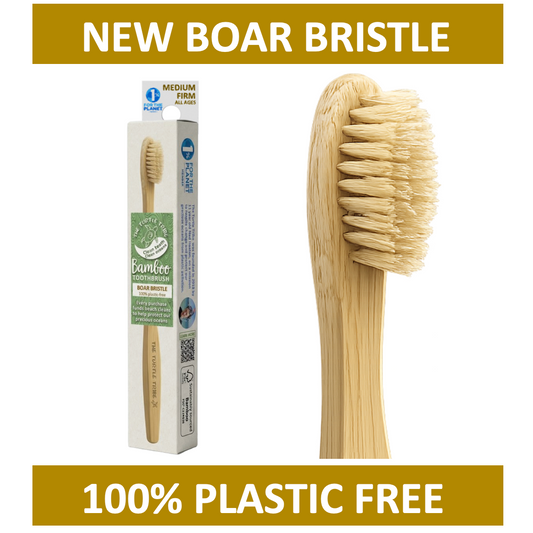 Natural Boar Bristle - 100% Plastic-Free 