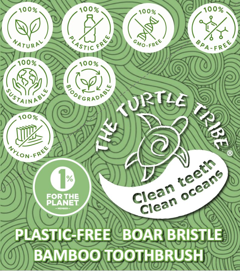 Plastic Free Boar Bristles Bamboo Toothbrush