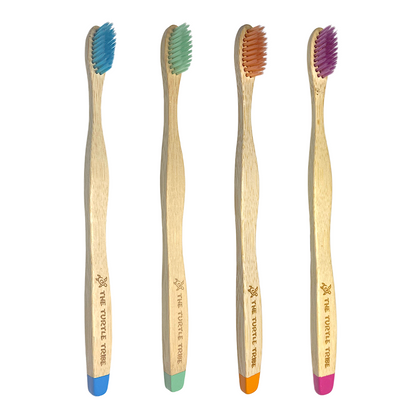 Premium 4 x 1-pack  Bamboo Toothbrush - Out of the Box
