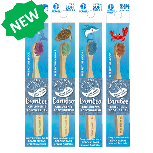 The Turtle Tribe® Kids Bamboo Toothbrush 1-pack