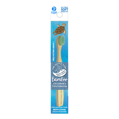 The Turtle Tribe® Kids Bamboo Toothbrush 1-pack Turtle Tribe