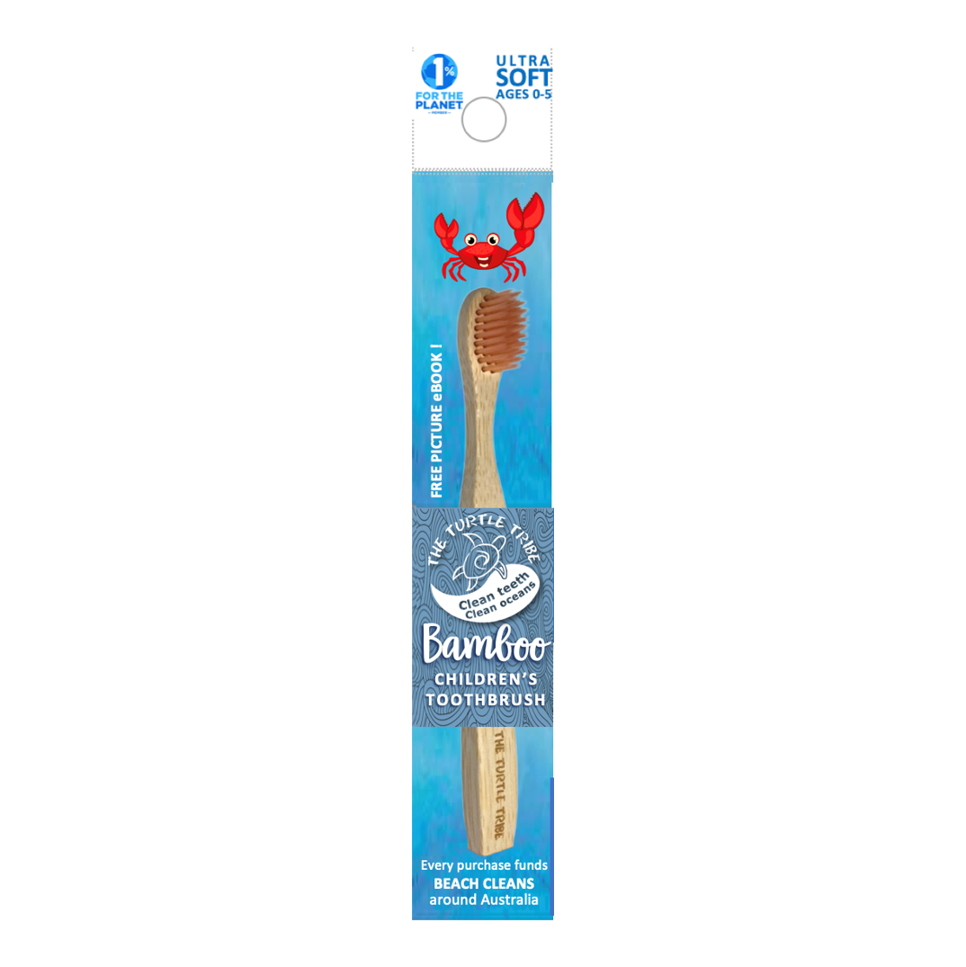 The Turtle Tribe® Kids Bamboo Toothbrush 1-pack