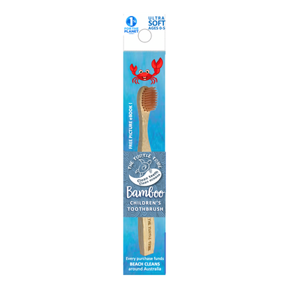 The Turtle Tribe® Kids Bamboo Toothbrush 1-pack Turtle Tribe