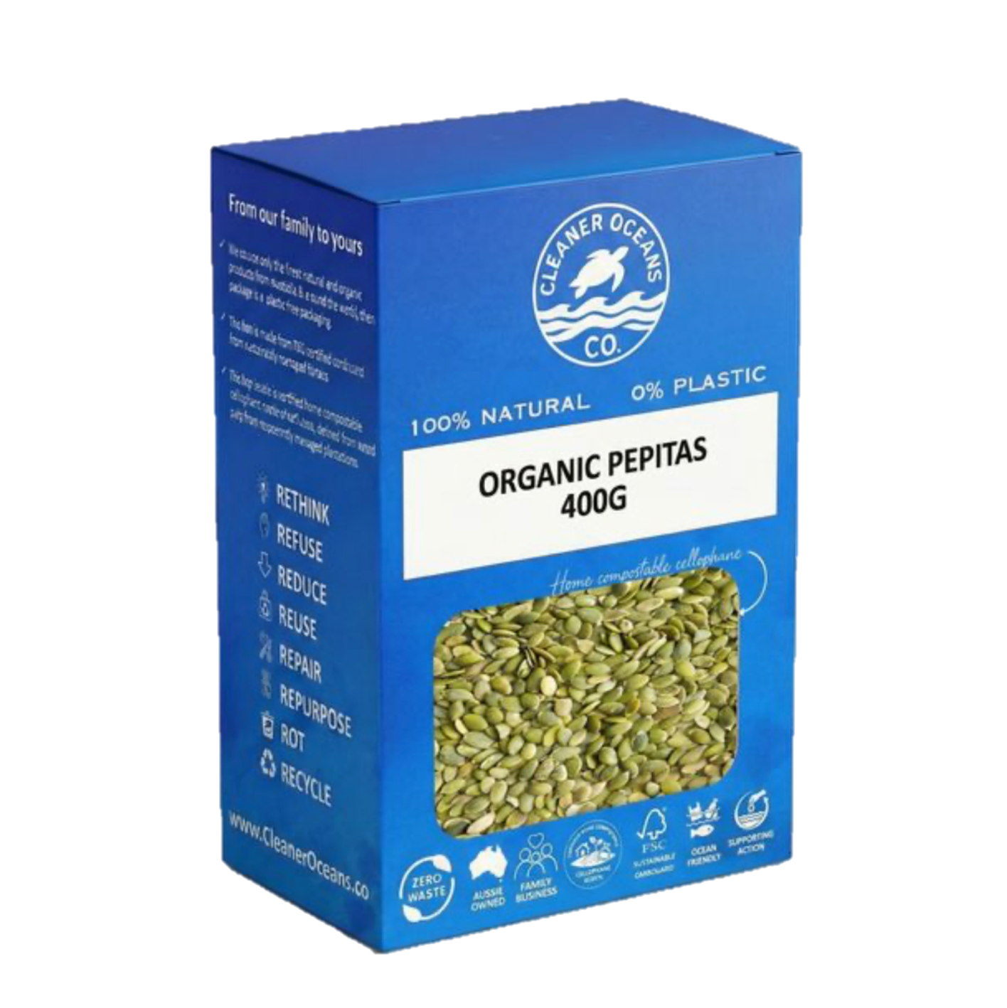 Cleaner Oceans Co. Organic pantry staples - 100% plastic-free