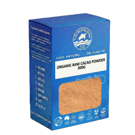 Cleaner Oceans Co. Raw Organic Cacao Powder 300g - 100% plastic-free (Copy) Clean Oceans Co.