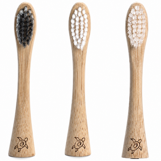 Sonic Electric Toothbrush bamboo heads replacement 3 pack