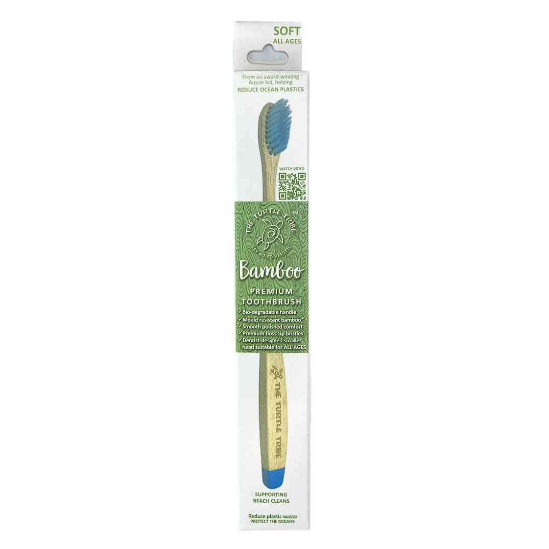 The Turtle Tribe® Premium Bamboo Toothbrush 1-pack