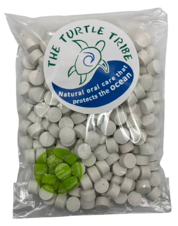 The Turtle Tribe® Toothpaste Tablets, Fluoride-Free Turtle Tribe