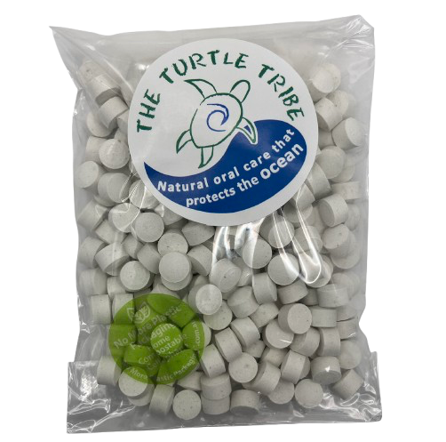 The Turtle Tribe® Toothpaste Tablets 125-pack, Mint flavour, with Fluoride Turtle Tribe