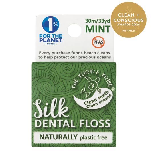 Silk Dental Floss 30m – PFAS-Free & Plastic-Free Turtle Tribe