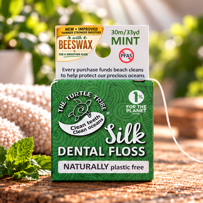 Silk Dental Floss 30m – PFAS-Free & Plastic-Free Turtle Tribe