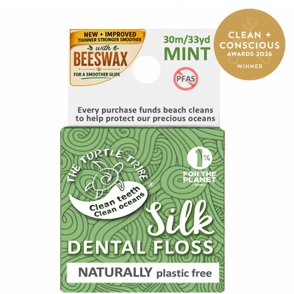 Silk Dental Floss 30m – PFAS-Free & Plastic-Free Turtle Tribe