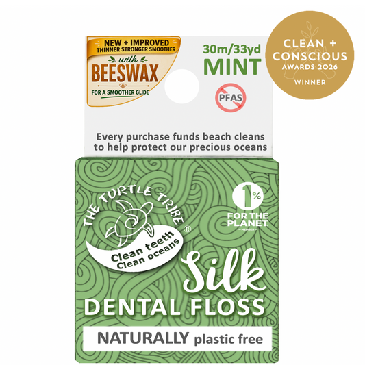 Silk Dental Floss 30m – PFAS-Free & Plastic-Free Turtle Tribe