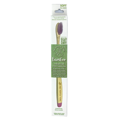 The Turtle Tribe® Premium Bamboo Toothbrush 1-pack Turtle Tribe