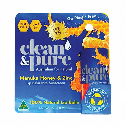 Clean & Pure SPF15 Lip Balm 6g Clean & Pure